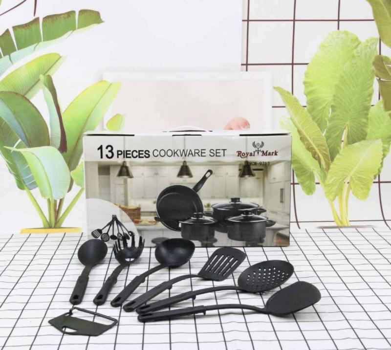 Trylikos dalių daugiafunkcinis puodų ir įrankių rinkinys