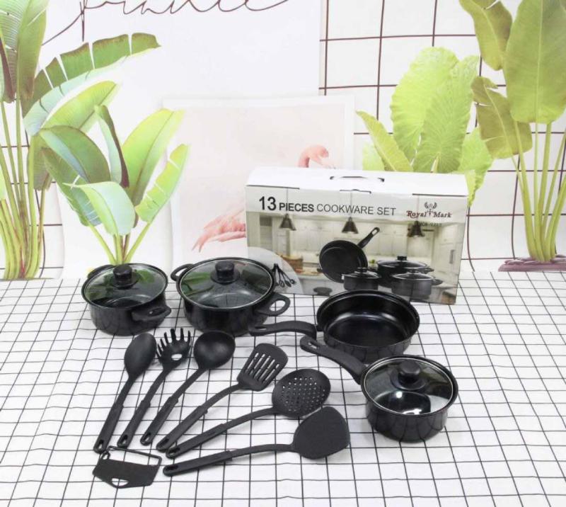 Trylikos dalių daugiafunkcinis puodų ir įrankių rinkinys