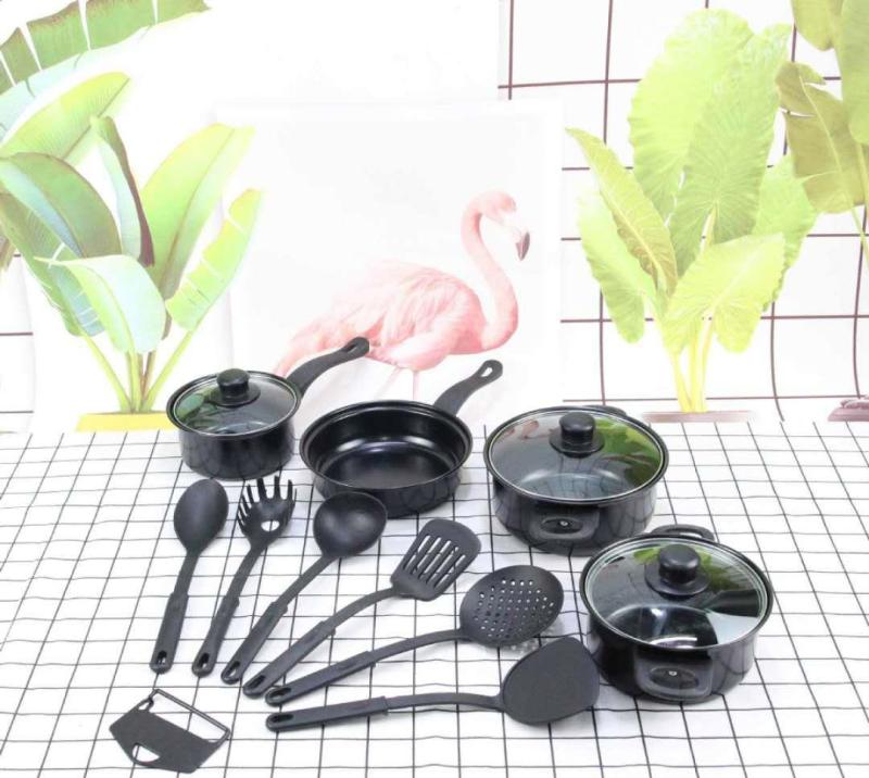 Trylikos dalių daugiafunkcinis puodų ir įrankių rinkinys