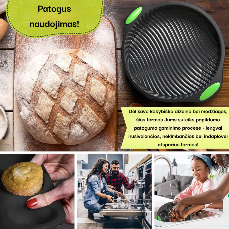 Silikoninių formelių rinkinys