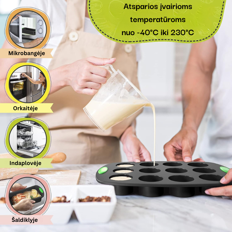 Silikoninių formelių rinkinys