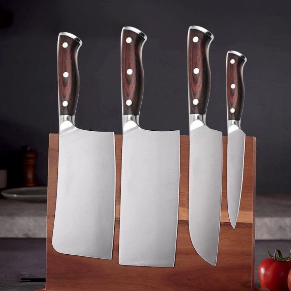 Nerūdijančio plieno 6 dalių virtuvinių peilių komplektas