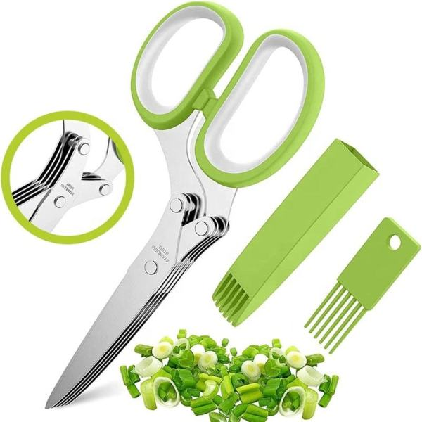 5 ašmenų virtuvės žirklės